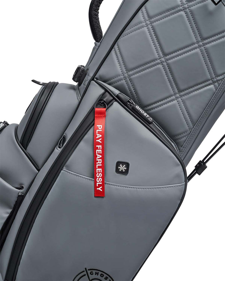 Ghost Golf Maverick Black Ops Grey Golf Bag with Red Tags