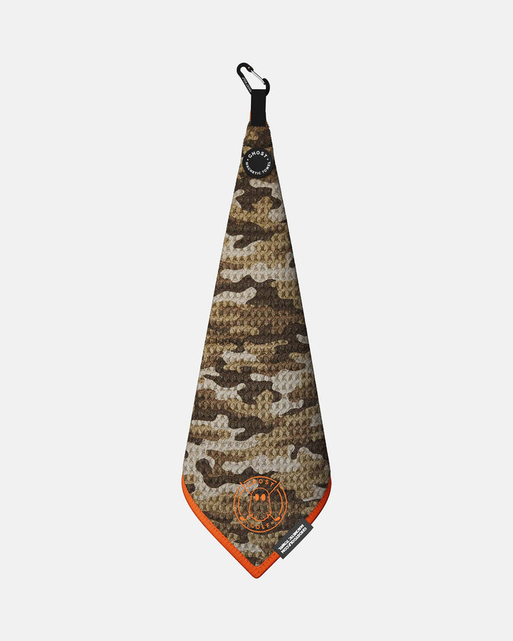 Greenside Towel: Magnet Patch and Carabiner: Color Desert Camo