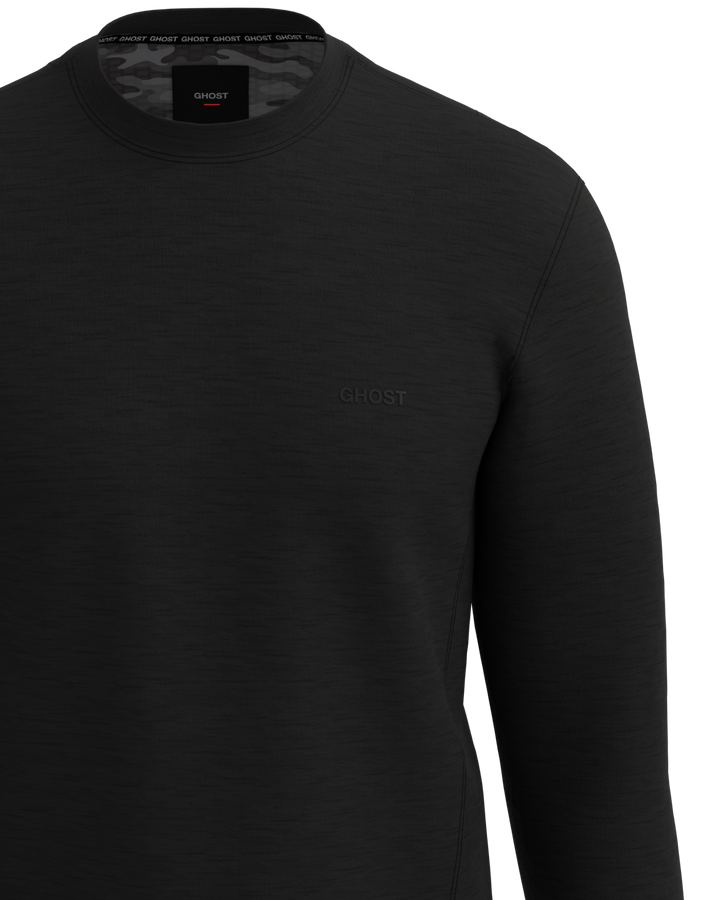 Mens Crewneck Sweatshirt Black#color_black