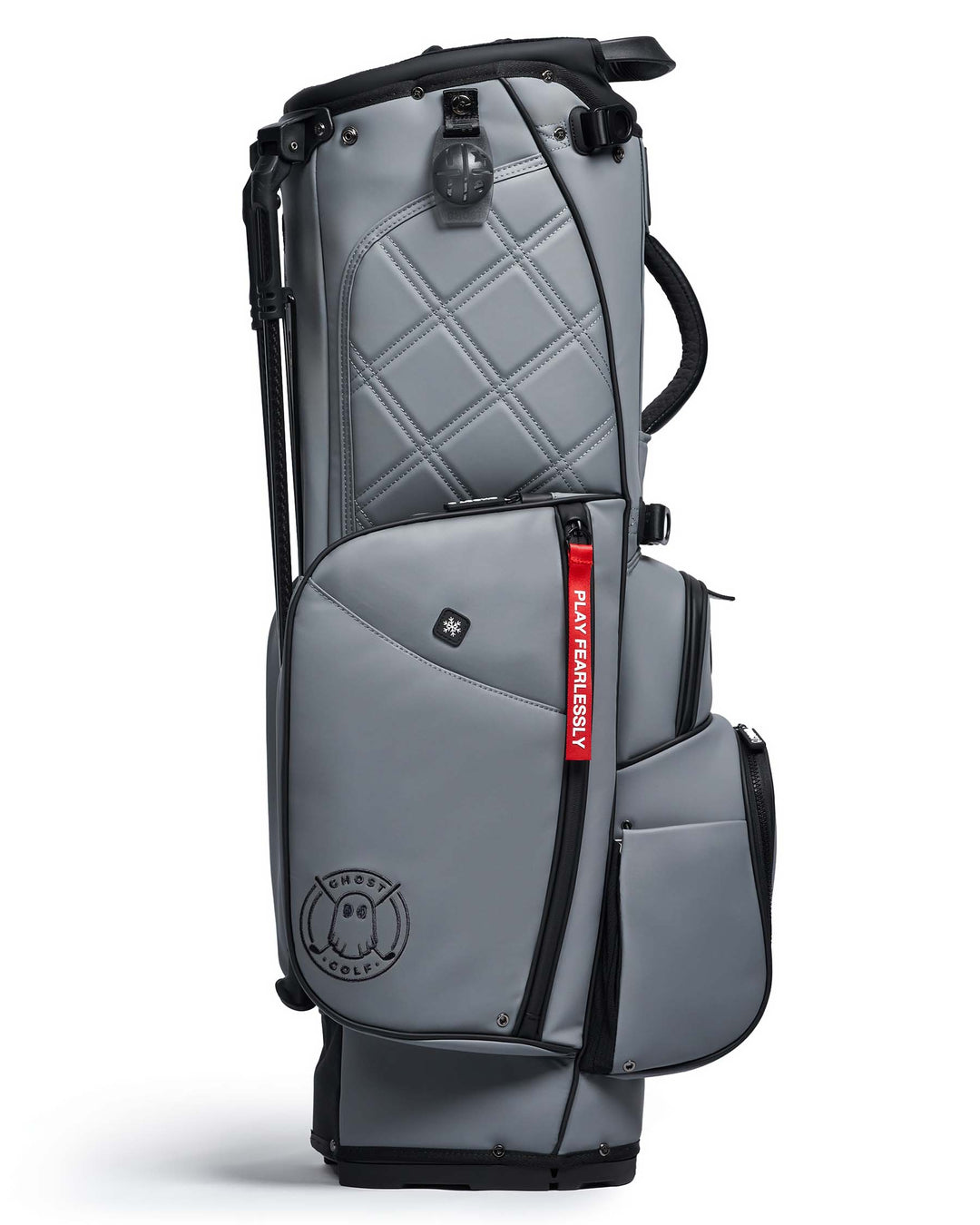 Ghost Golf Maverick Black Ops Grey Golf Bag with Red Tags