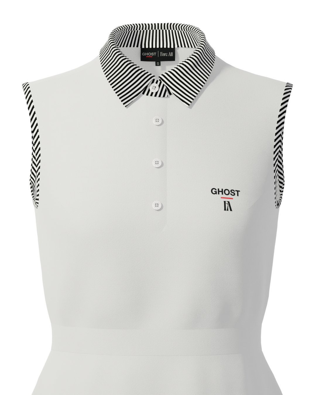 Womens Golf Dress White#color_white