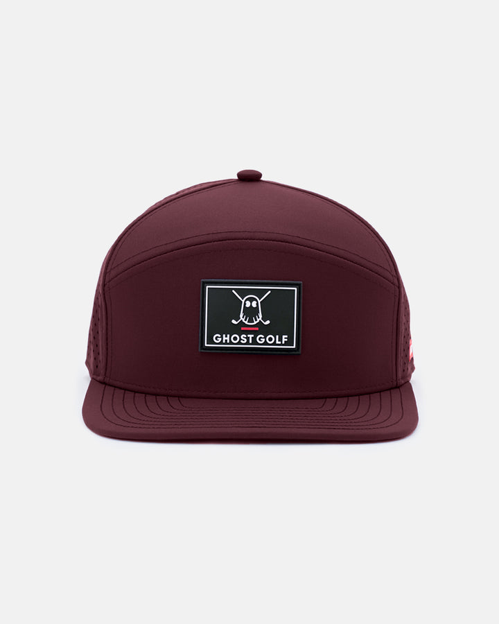 Arch Panel Snapback_Front-Burgundy #color_burgundy