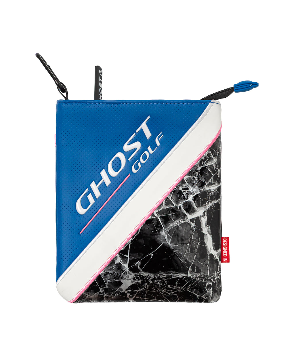 Azzuro_UtilityPouch_Front_#color_blue_pink_white_forged pattern