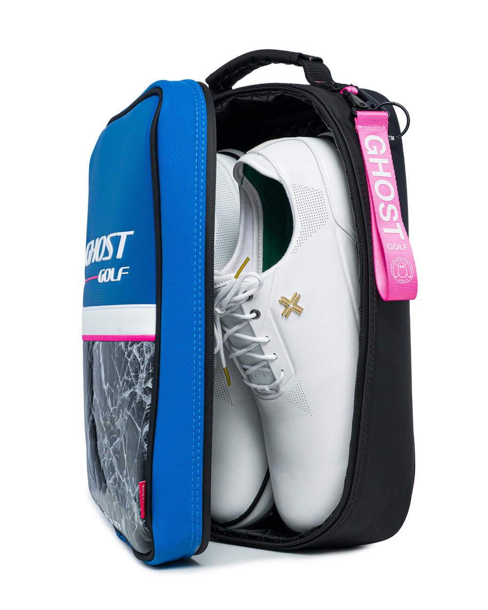 Azzurro_Shoebag_Detail Shot 1_#color_blue_pink_white_black