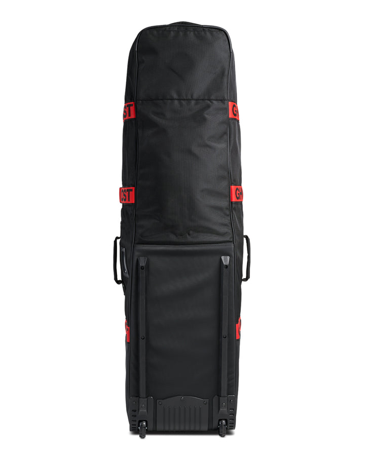 Golf Travel Bag. Black with Red Nylon Stripe Webbing.