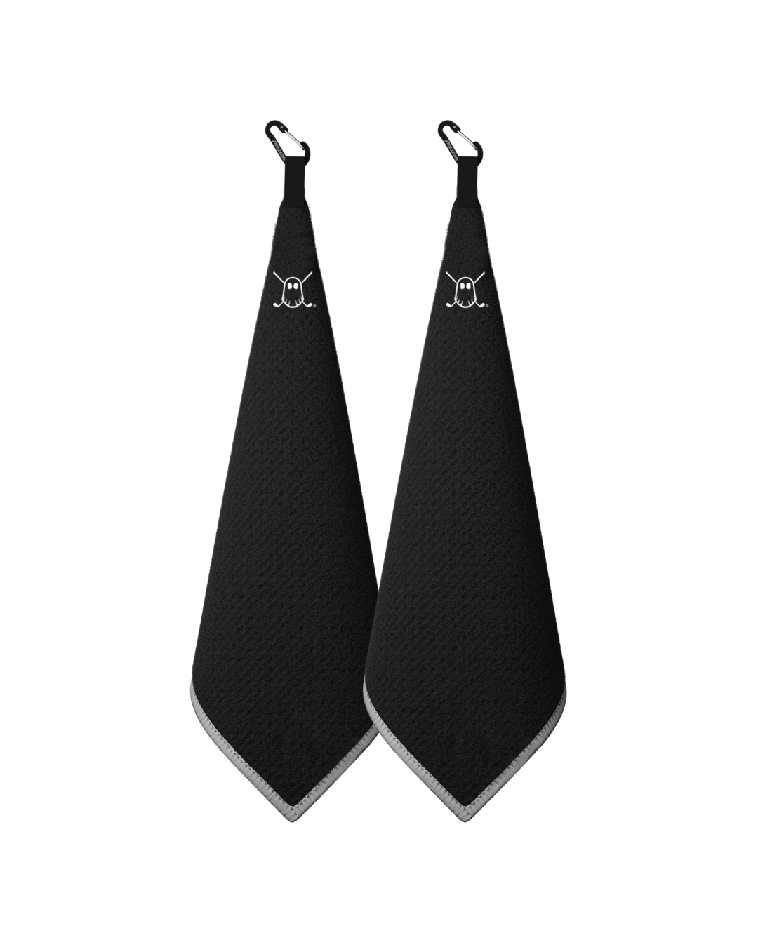 Greenside Towel with Carabiner Black#color_black