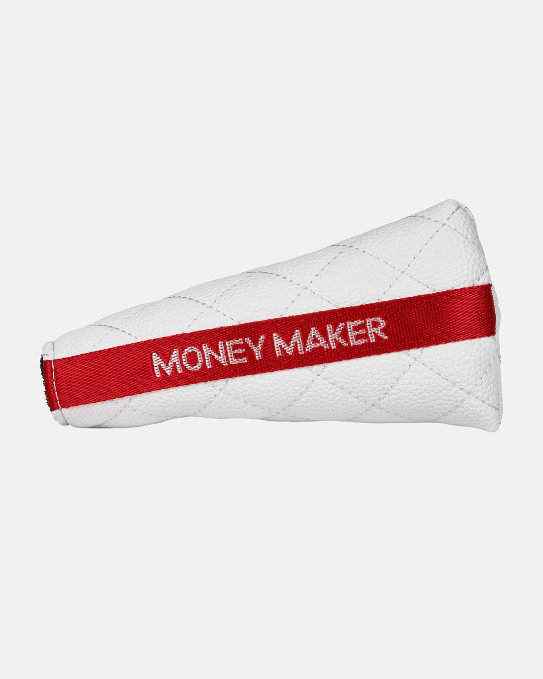 Ghost Golf Leather Head Cover - Putter - White with Red Stripe MONEY MAKER