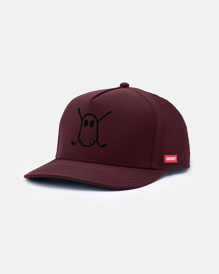 Bonded Icon Snapback_Left-Burgundy #color_burgundy