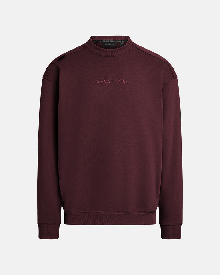 Clubhouse Crewneck_Product Front_Burgundy #color_burgundy