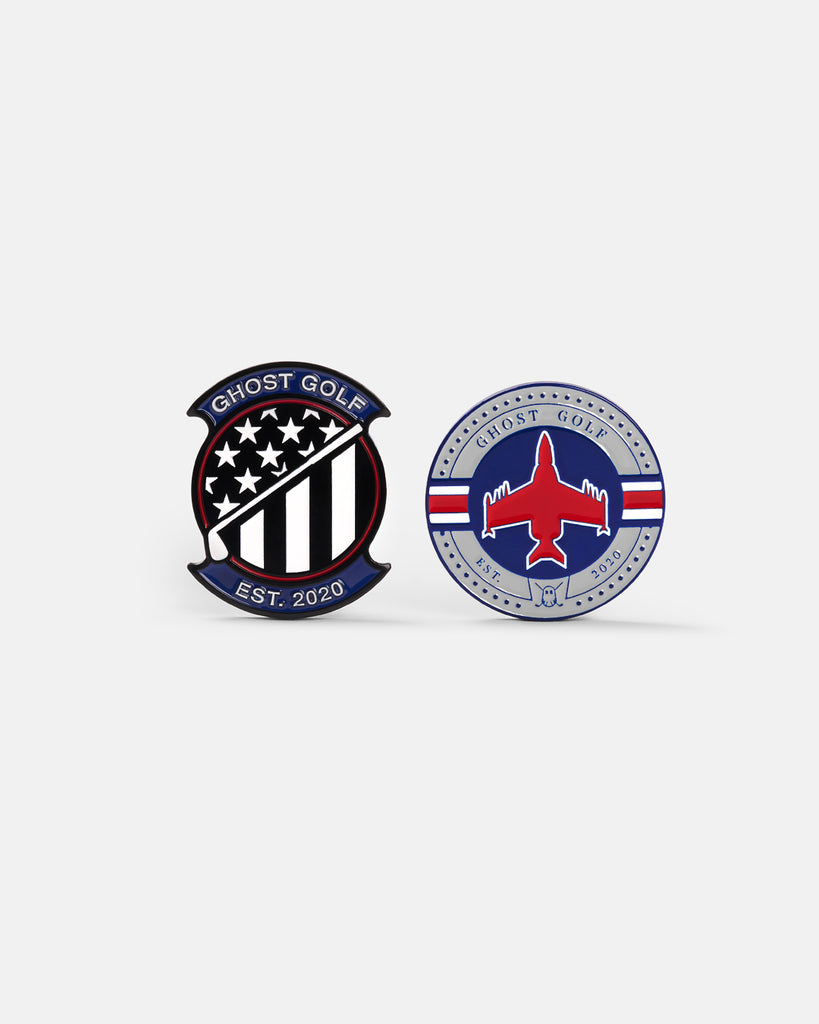 DOGFIGHT PATRIOTIC SERIES BALL MARKERS 2 PACK