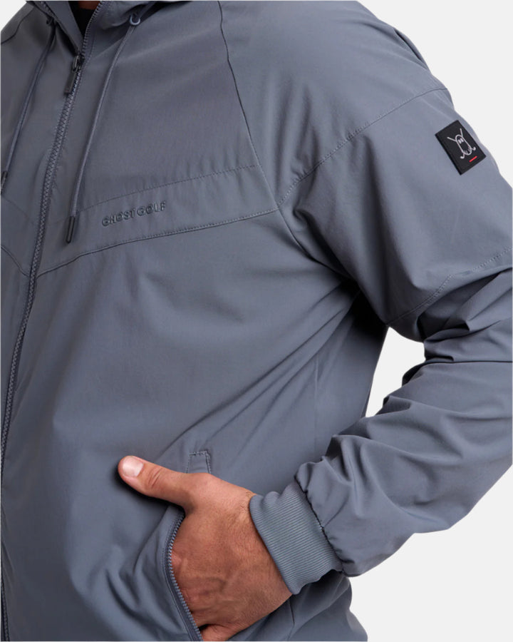 Mens Fairway Hooded Jacket Grey 2#color_grey