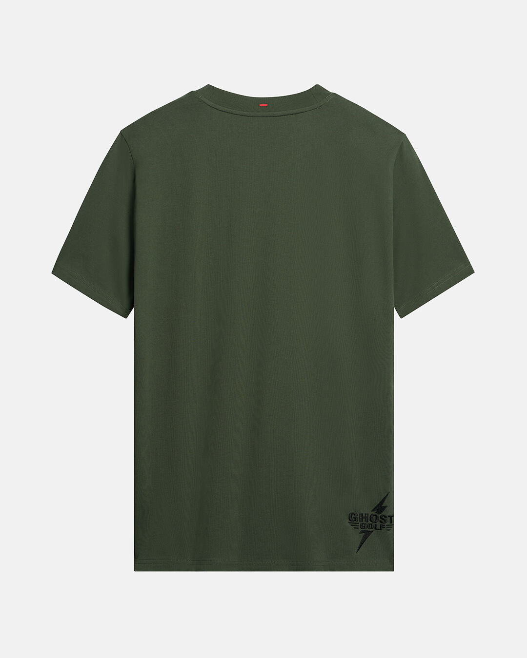 Back Product Shot of Forest Shadow Flag Tee with Ghost Emblem in Bottom Left  #color_forest-shadow