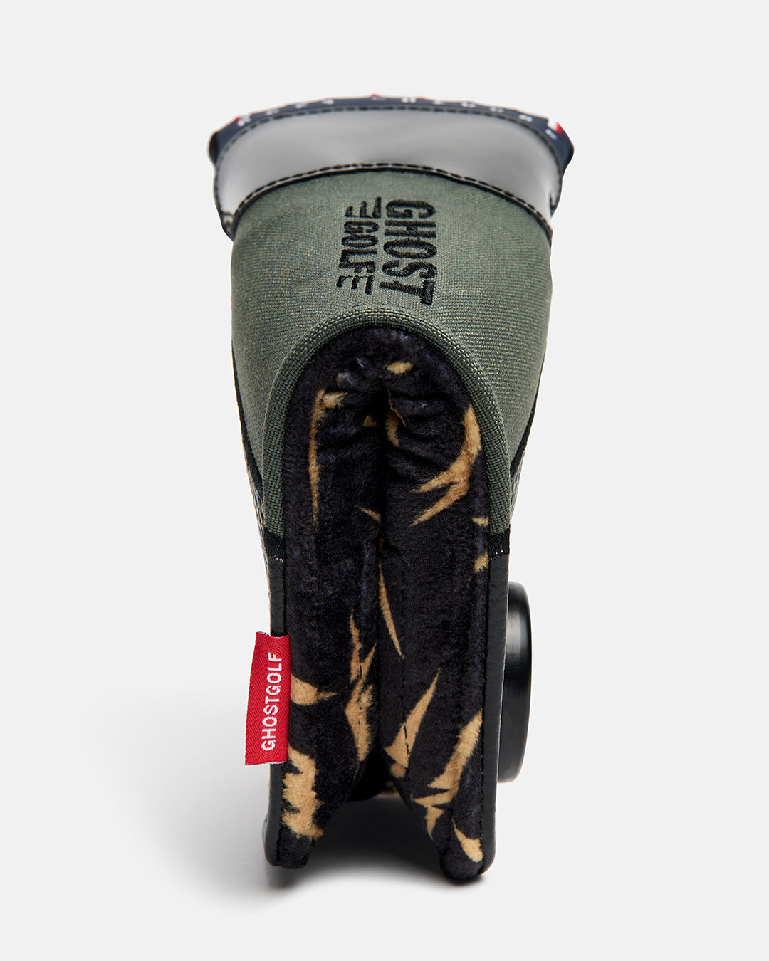 Back Product Shot of G-Suit Primary Blade Putter Cover Showing Fighter Lightning Bolt pattern Inside