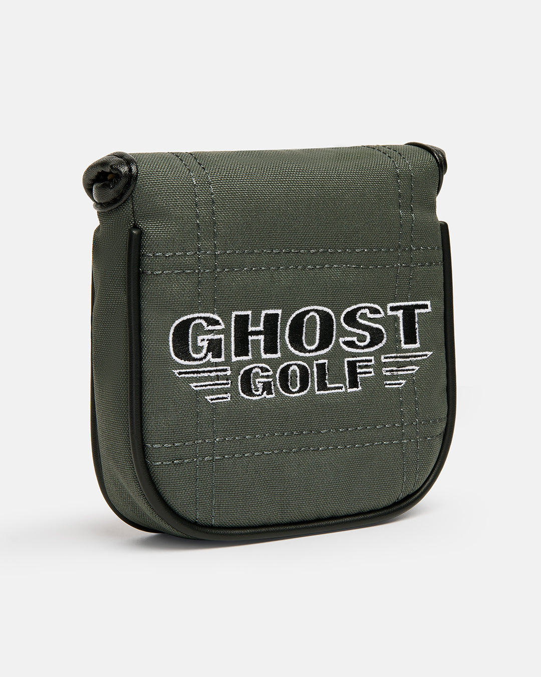 Front Product Shot of G-Suit Secondary Mallet Putter Cover with Ghost Golf Logo embroidered 