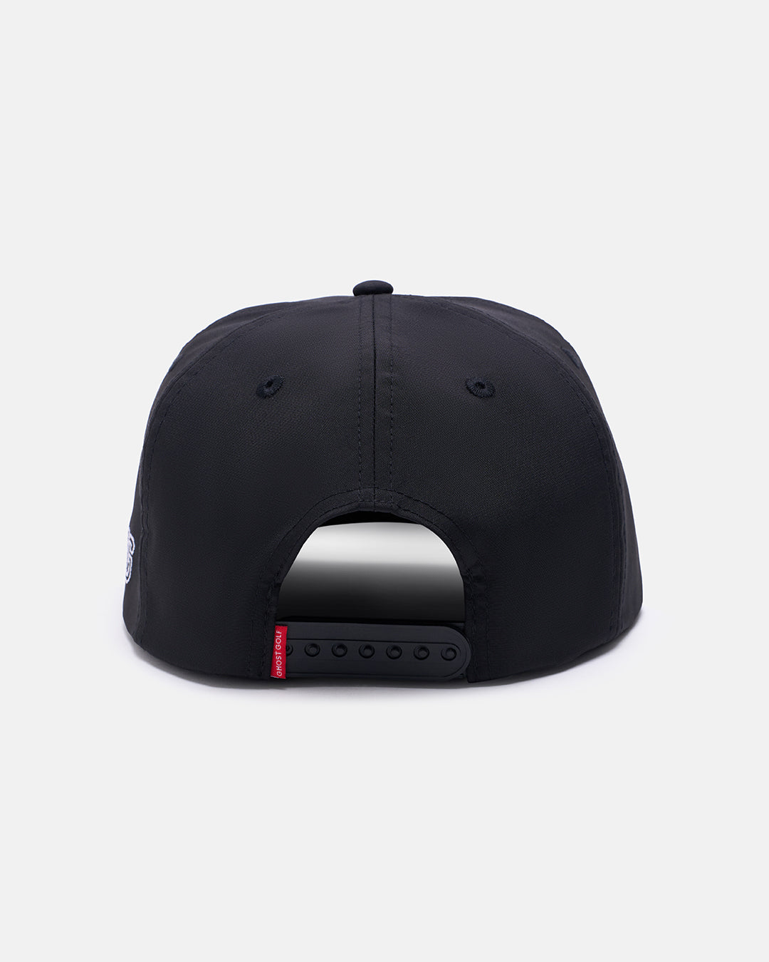 Back View Product Photo of Black GG Badge Snapback Hat #color_black