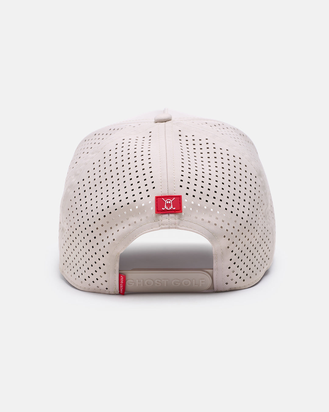 Back View Product Photo of Feather Grey GG Core Logo Snapback Hat with Ghost Icon #color_feather-grey