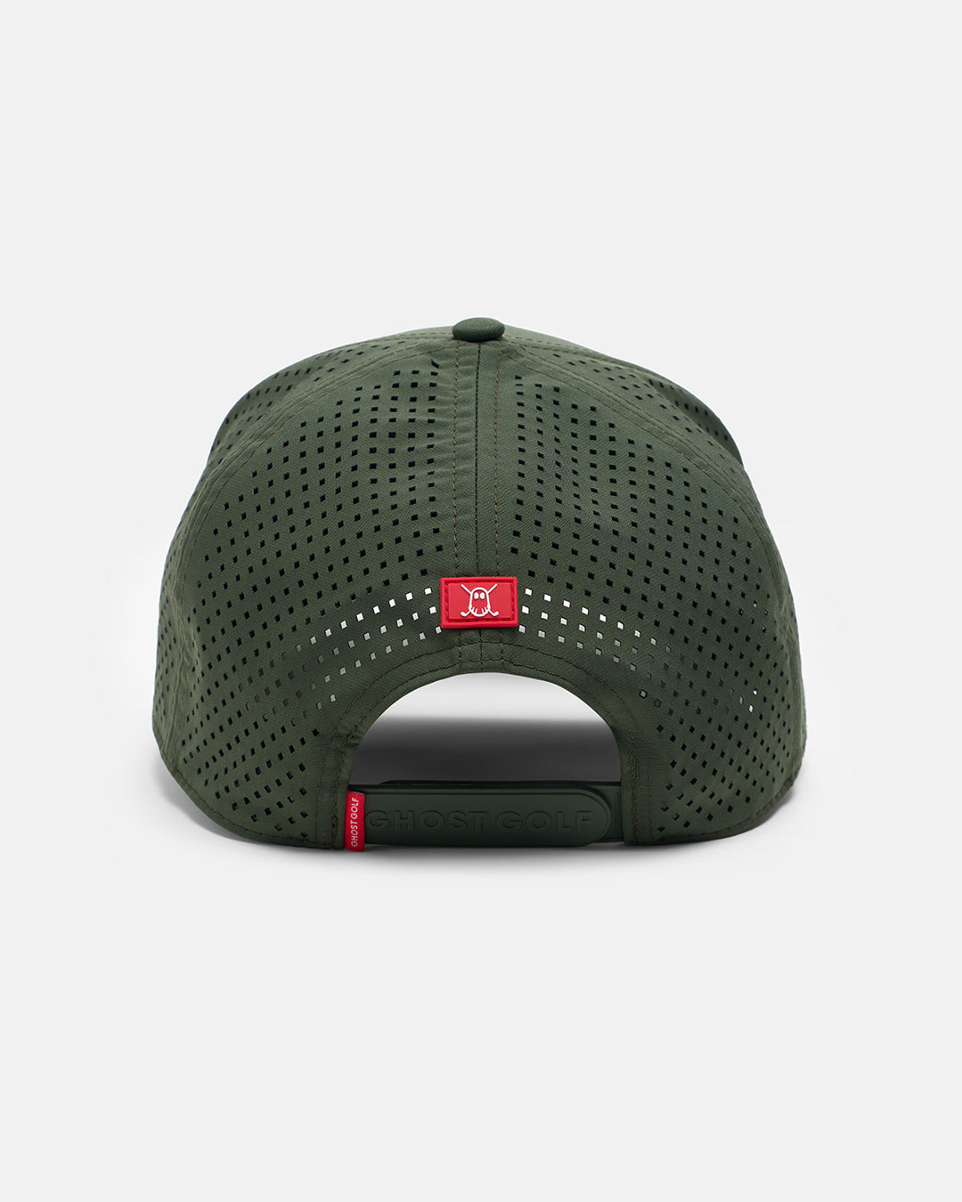 Back View Product Photo of Forest Green GG Core Logo Snapback Hat with Ghost Icon #color_forest-green