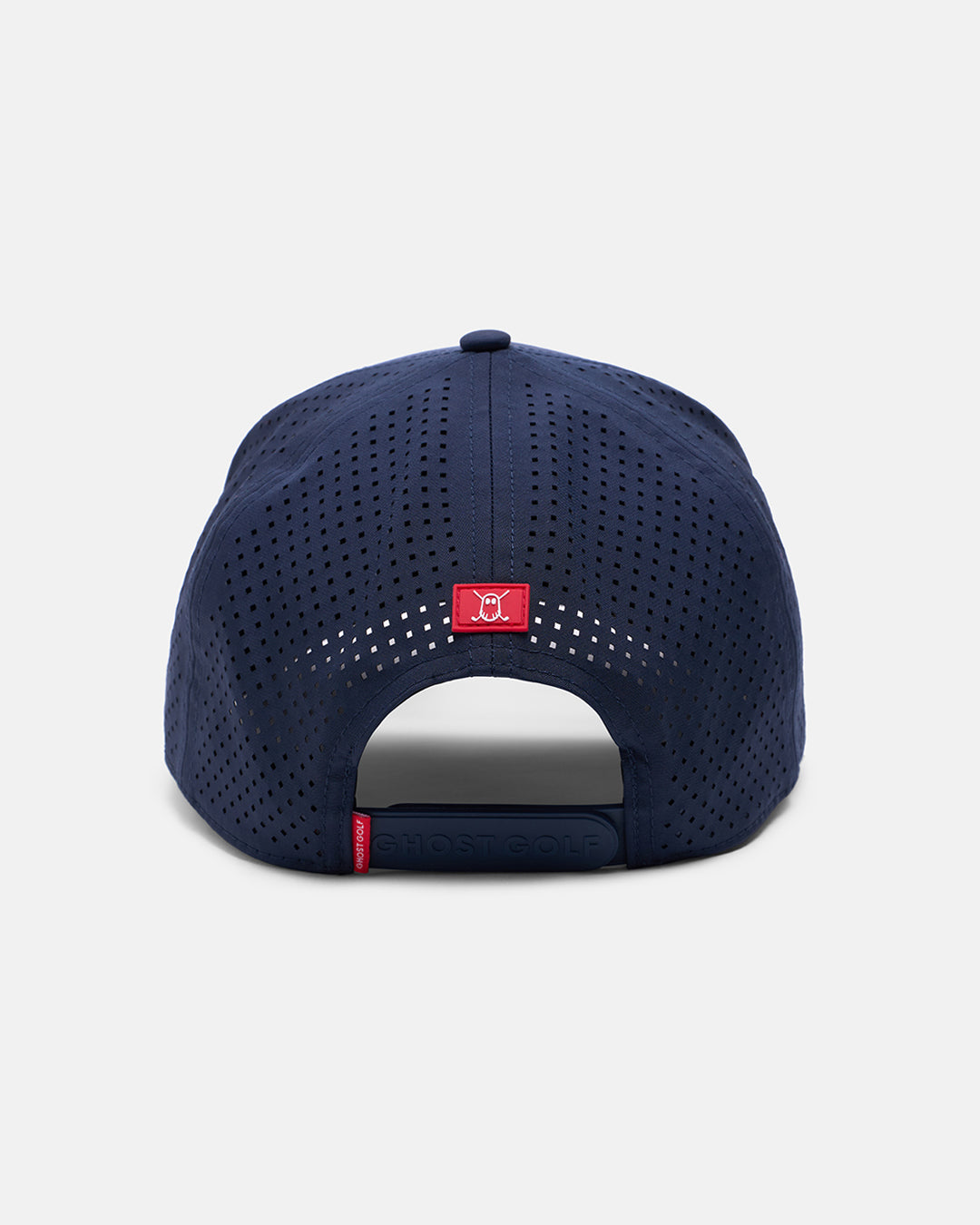 Back View Product Photo of Navy GG Core Logo Snapback Hat with Ghost Icon #color_navy