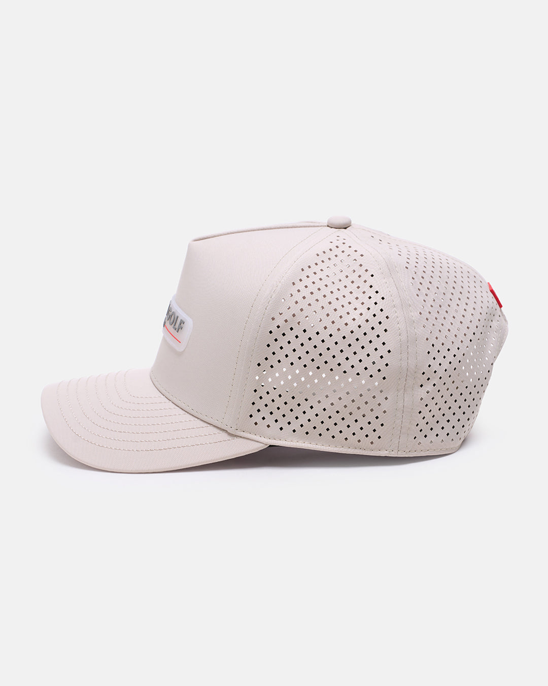 Side View Product Photo of Feather Grey GG Core Logo Snapback Hat #color_feather-grey