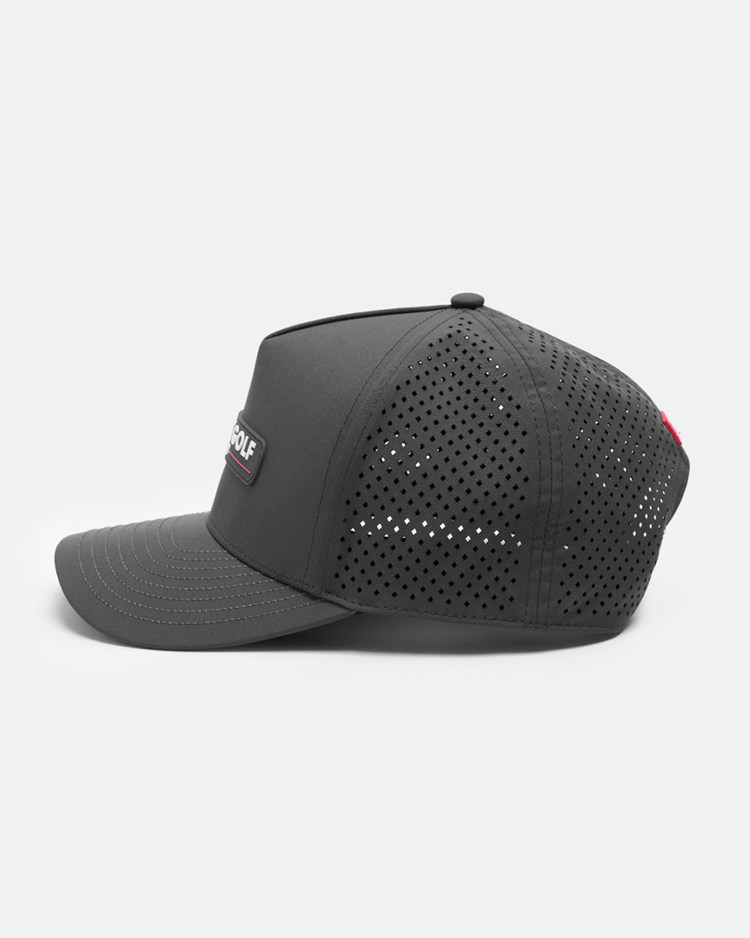 Side View Product Photo of Iron Grey GG Core Logo Snapback Hat #color_iron-grey