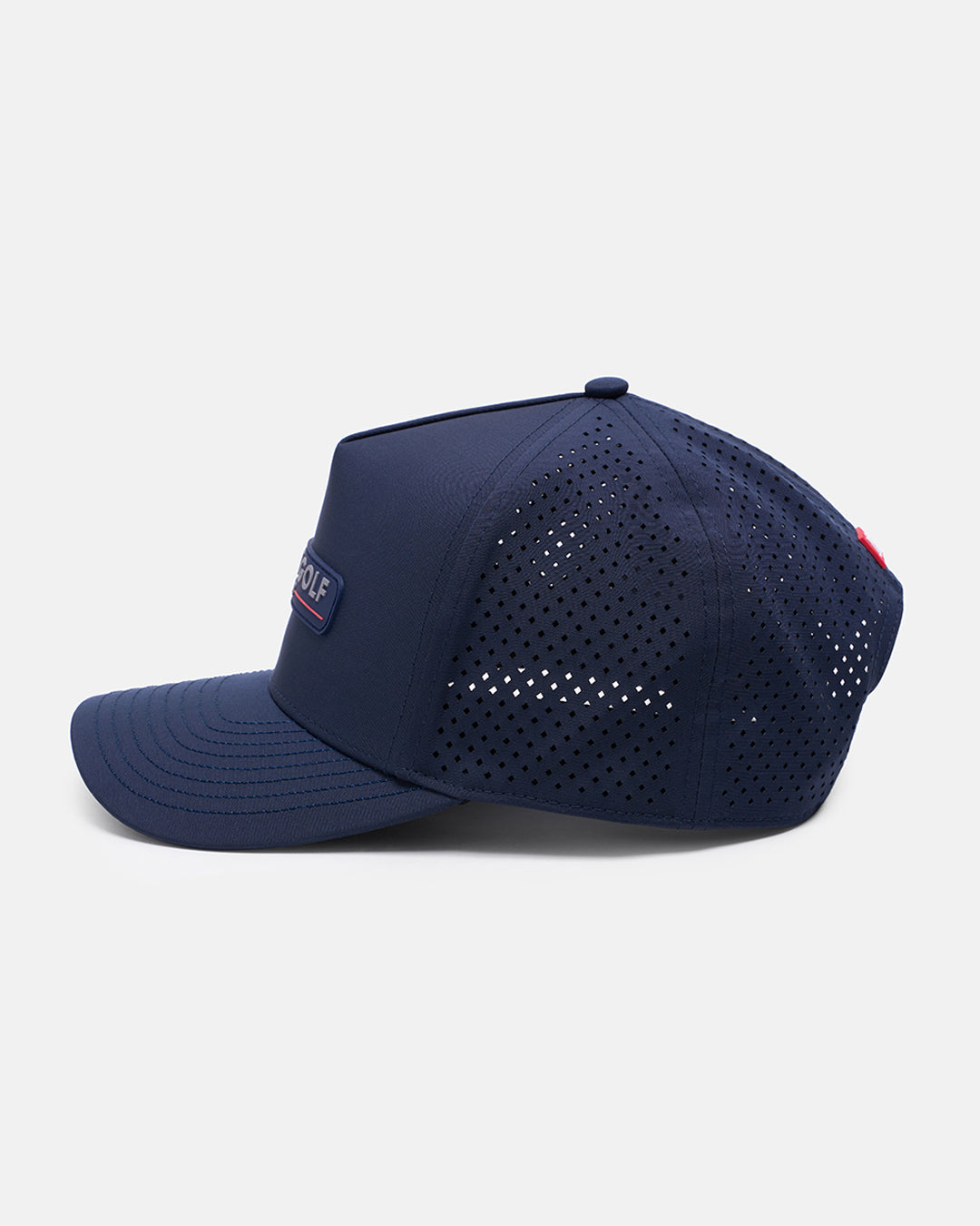 Side View Product Photo of Navy GG Core Logo Snapback Hat #color_navy