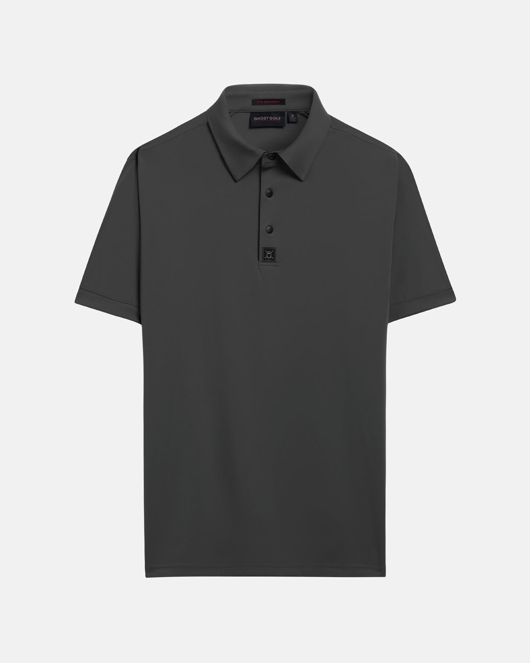 Front View Product Photo of Iron Grey Ghost Golf Core Polo #color_iron-grey