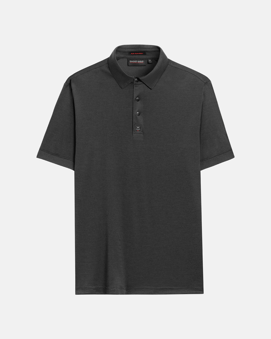Front View Product Photo of Iron Grey Ghost Golf Marled Core Polo #color_iron-grey