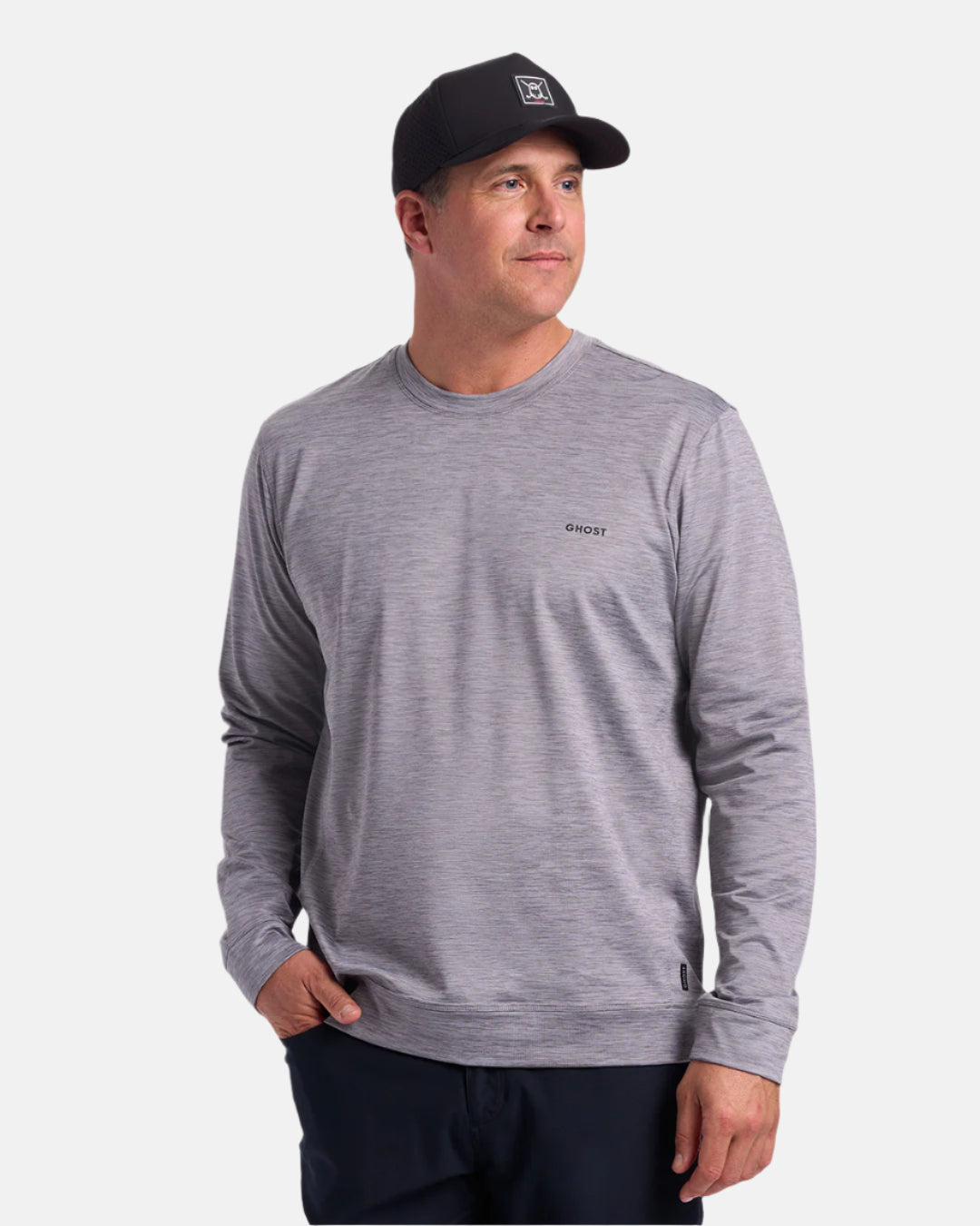 Mens Crewneck Sweatshirt Grey 1#color_grey