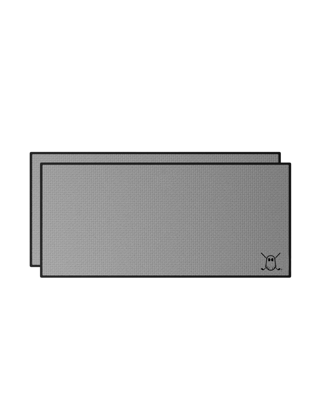 Caddie Towel with Carabiner Grey#color_grey