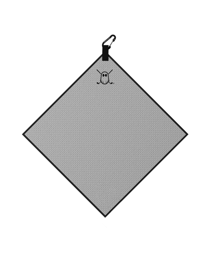 Greenside Towel with Carabiner Grey#color_grey