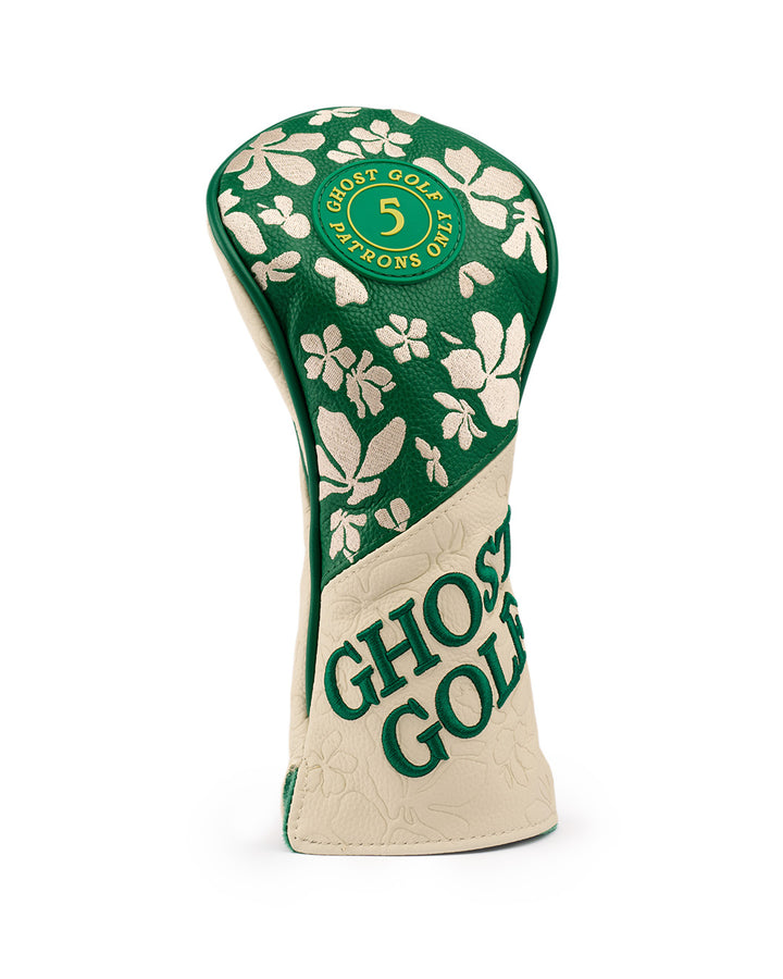 Green and Tan 5 Wood Head Cover 1