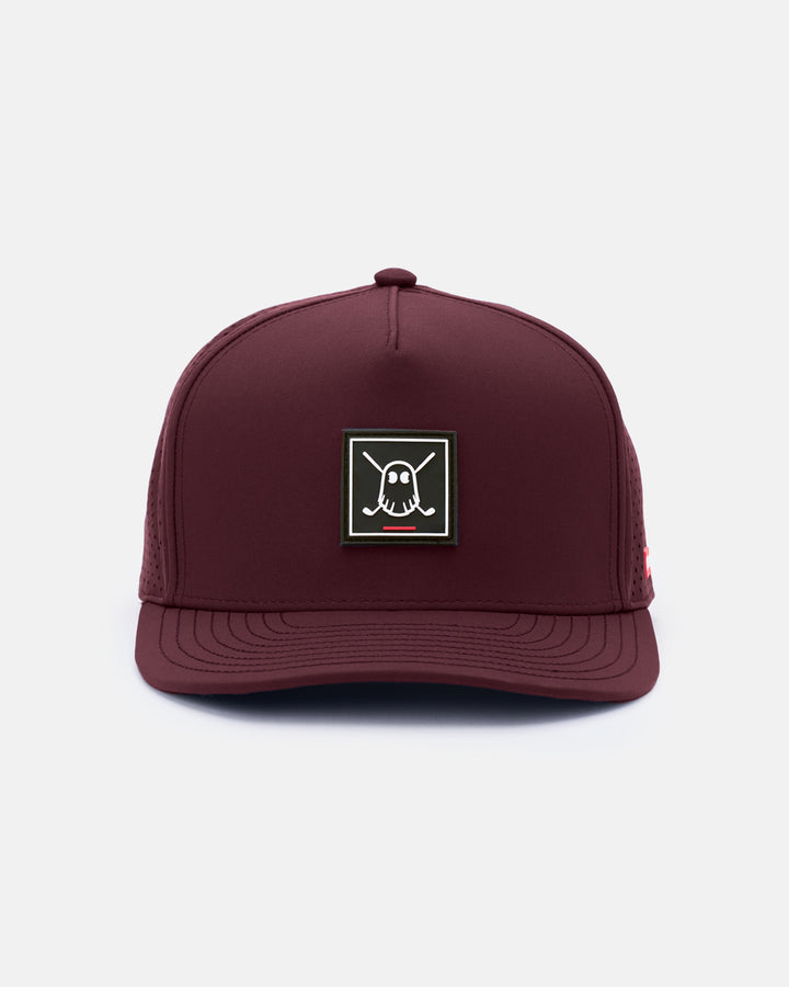 Icon Patch Snapback_Front-Burgundy #color_burgundy