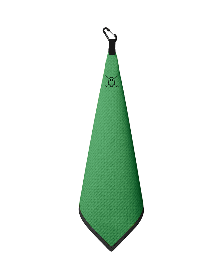 Greenside Towel with Carabiner Kelly Green#color_kelly-green