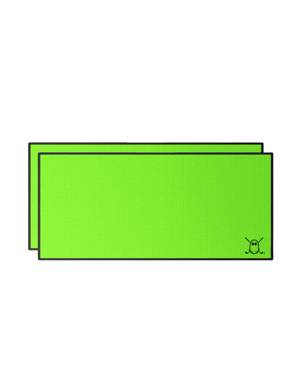 Caddie Towel with Carabiner Neon Green#color_neon-green