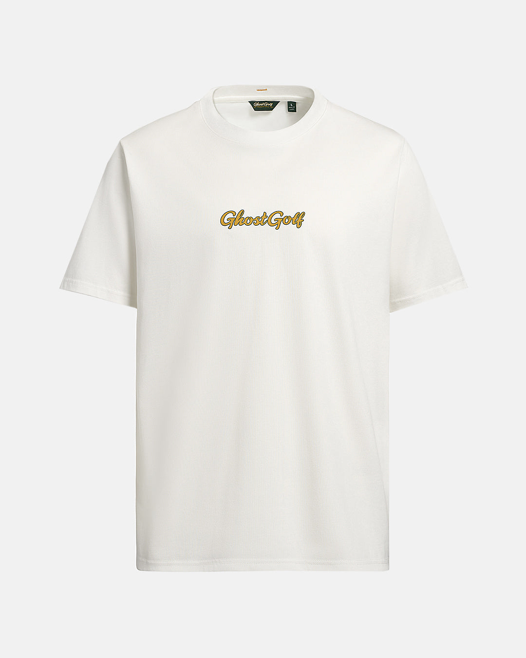 Front View Product Photo of White Patrons Azalea Badge Tee #color_white