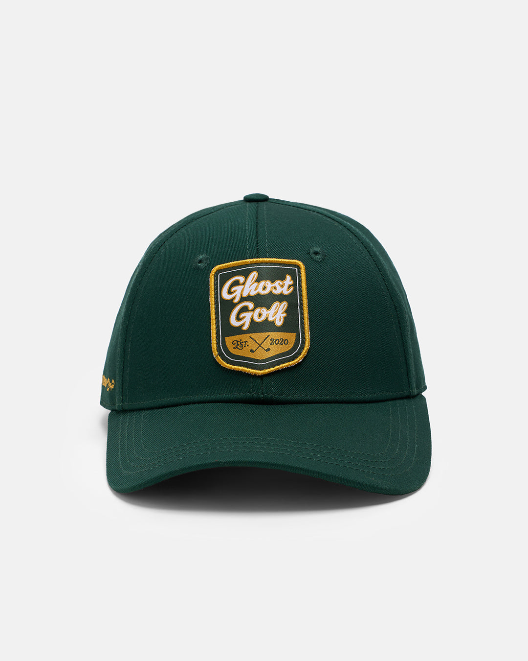 Front View Product Photo of Bogey Green Patrons Heritage Hat with Logo Patch #color_bogey-green
