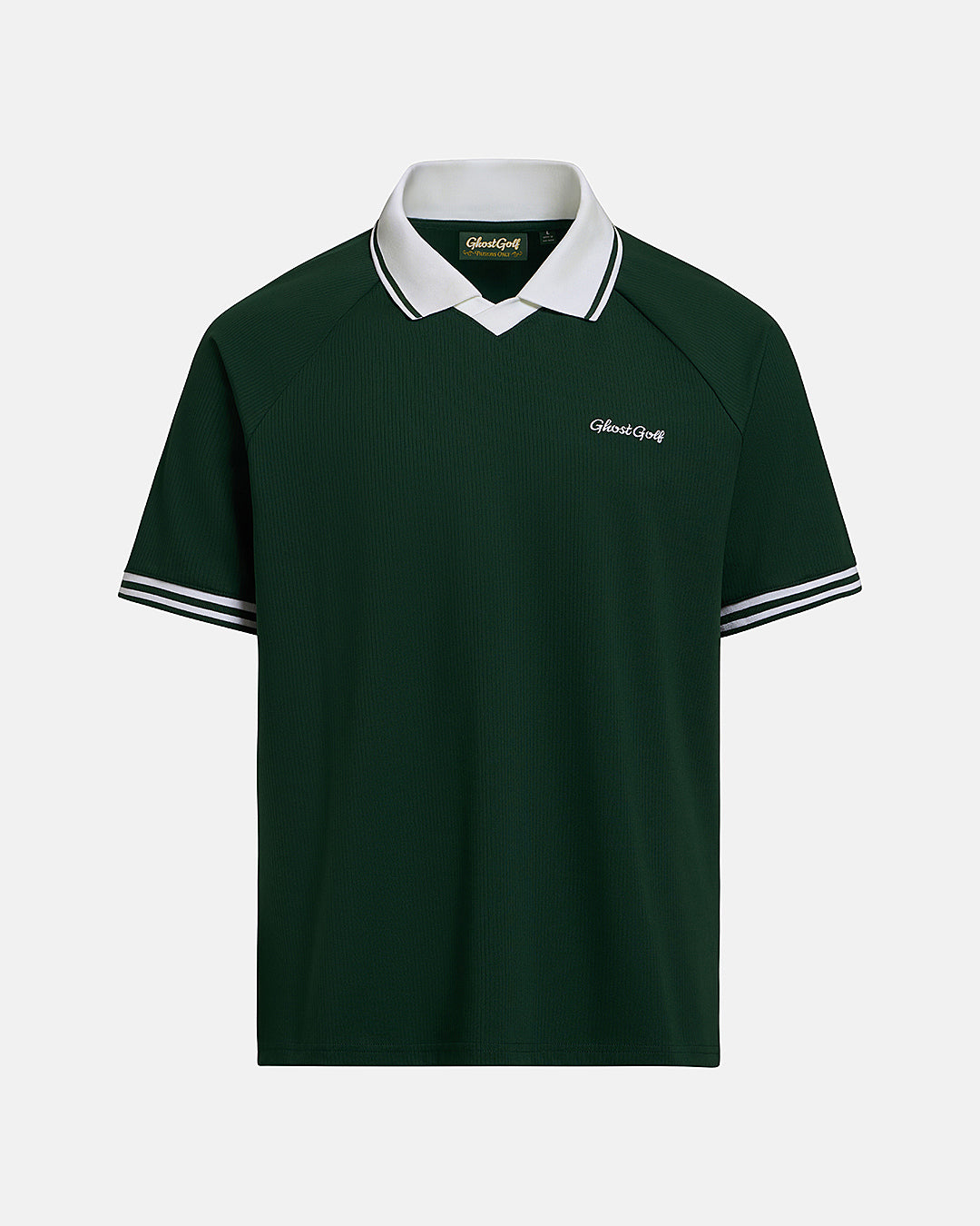 Front View Product Photo of Bogey Green Patrons Heritage Polo #color_bogey-green
