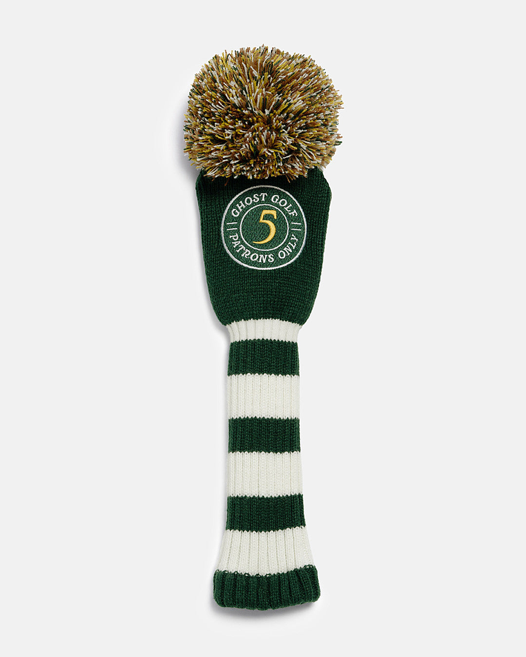 Front View of Patrons Only 5 Wood Knit Head Cover #size_5-wood