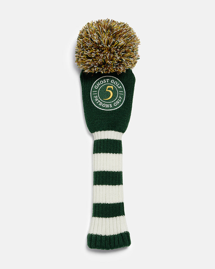Front View of Patrons Only 5 Wood Knit Head Cover #size_5-wood