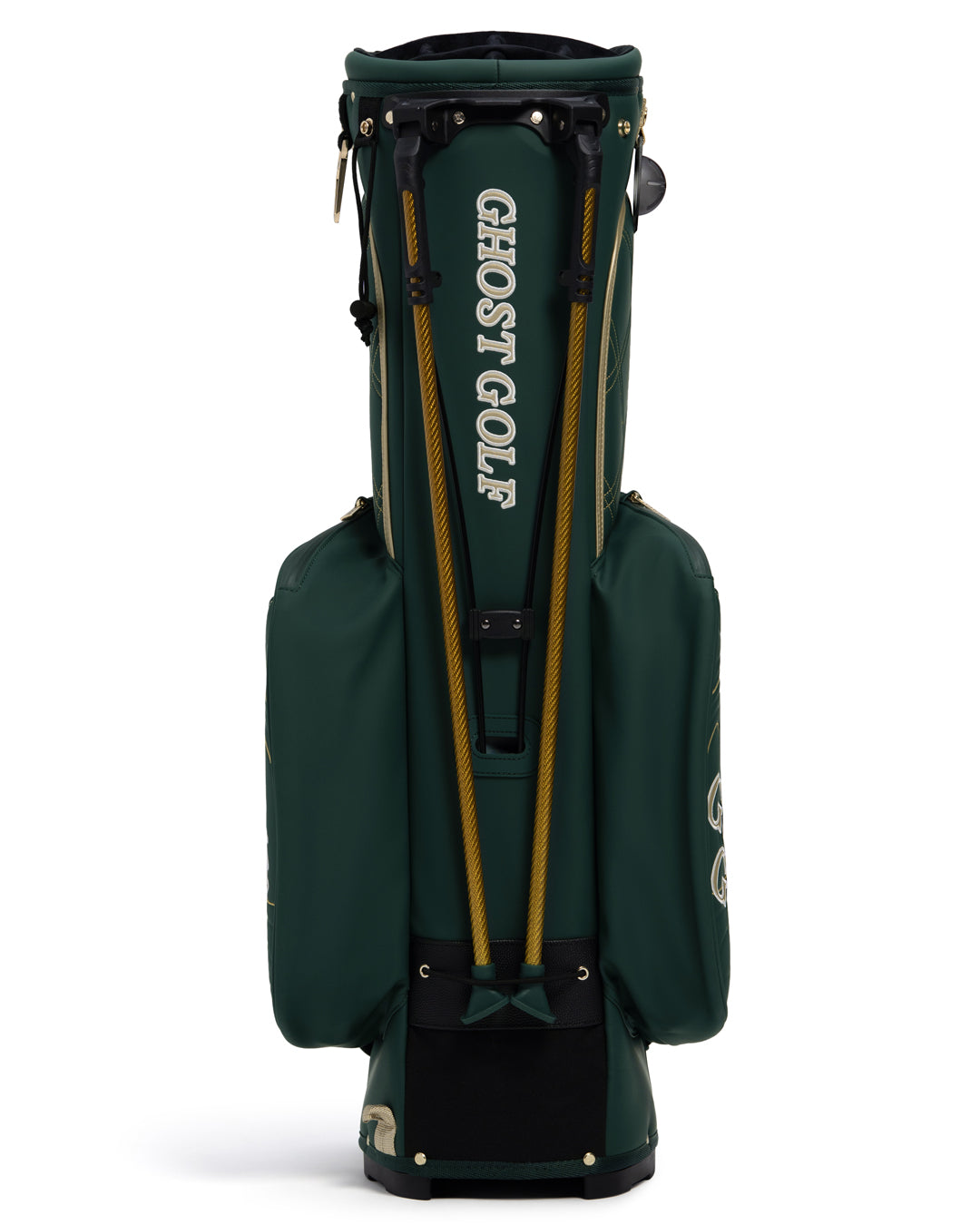 Back View of Patrons Only Anyday Bag with ghost golf hit #color_green