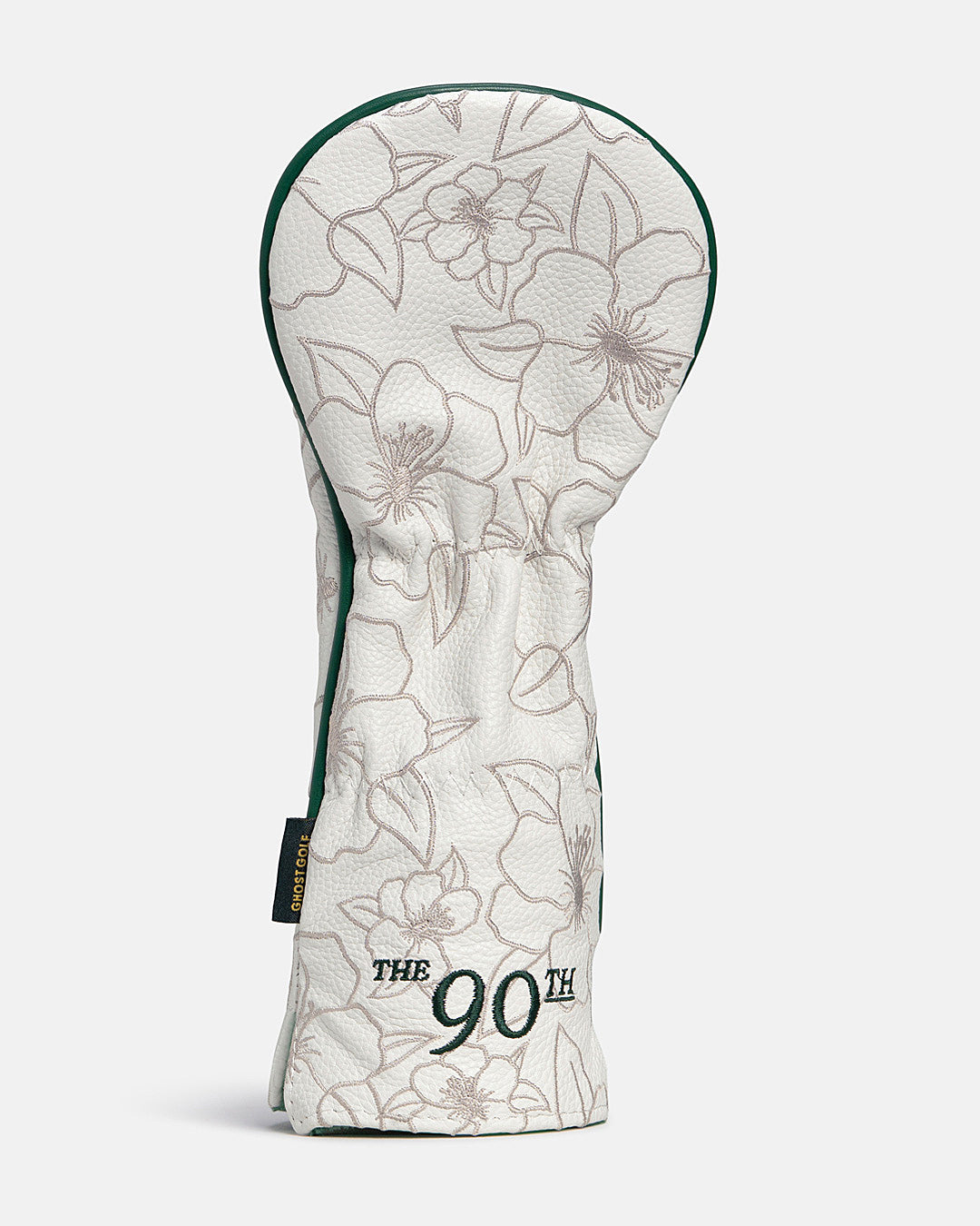 Back View of 3 Wood Patrons Only Azalea Leather Head Cover with the 90th hit #size_3-wood