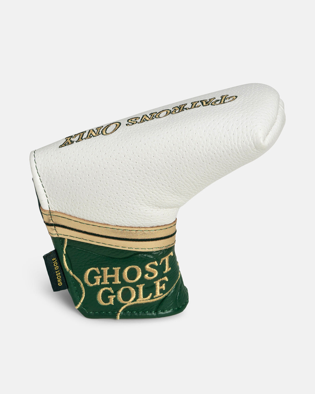 Right Side View Product Shot of Patrons Only Blade Putter Cover #color_white