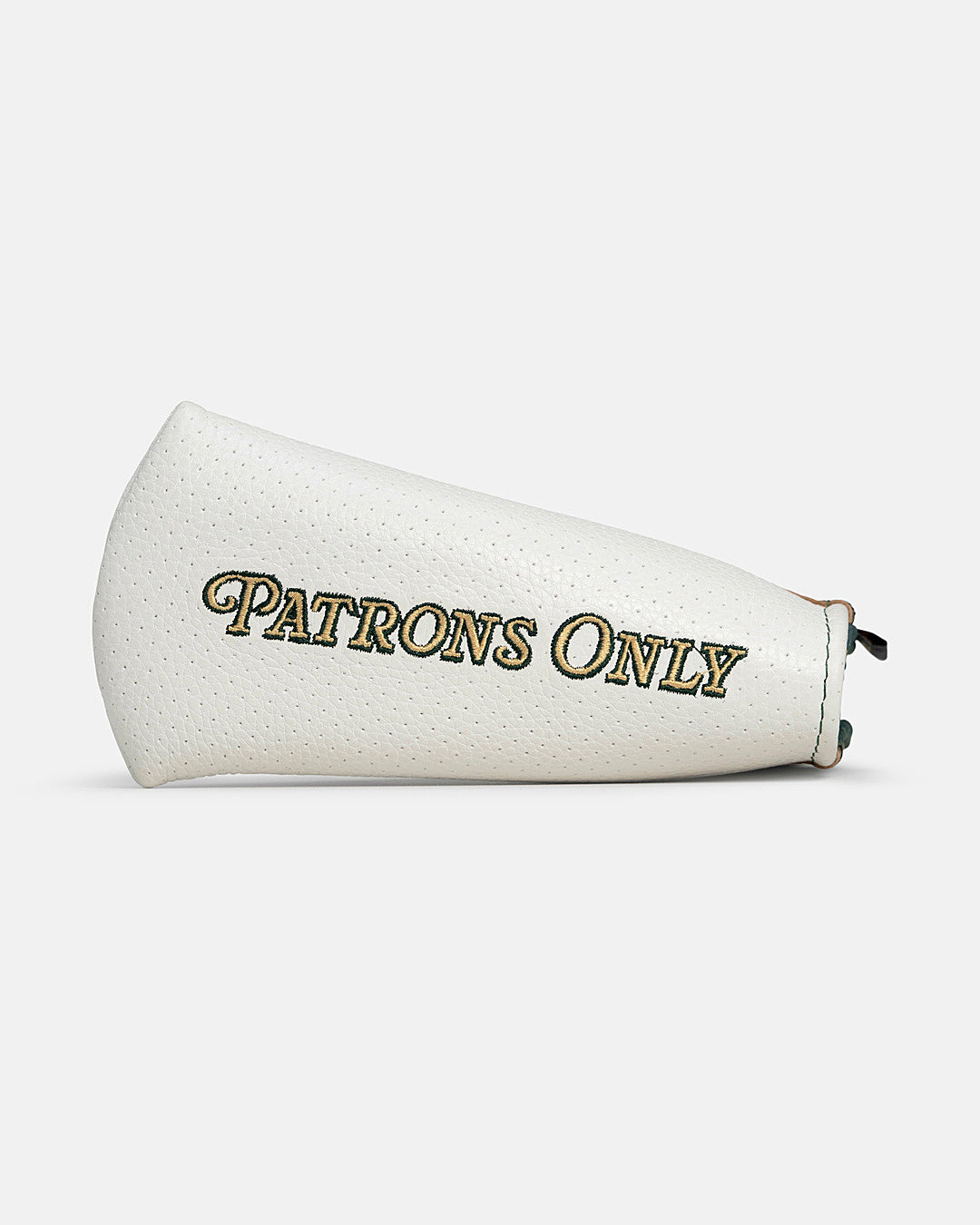 Top View Product Shot of Patrons Only Blade Putter Cover #color_white