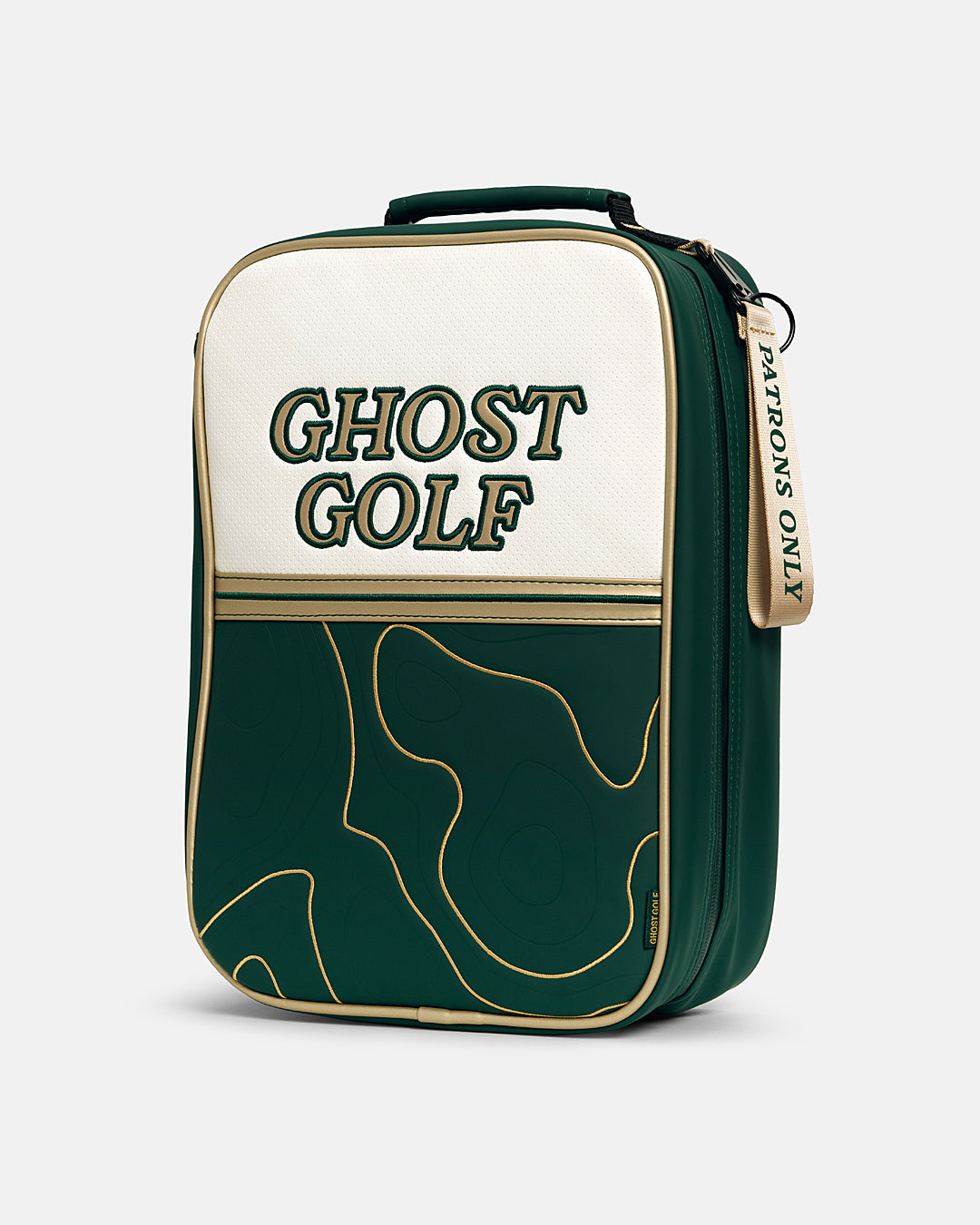 Front Product Shot of Patrons Only Shoe Bag #color_green