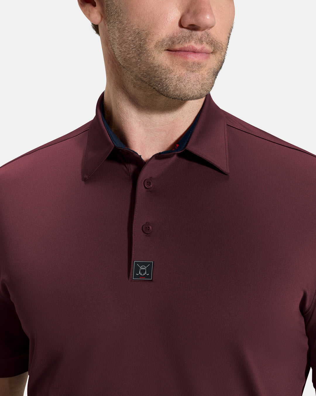 Performance Polo_Closeup 1_Burgundy #color_burgundy