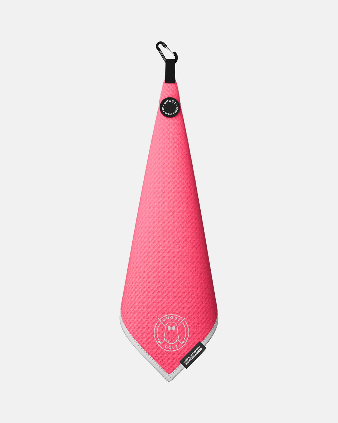 Greenside Towel with Magnet Patch and Carabiner Hot Pink#color_hot-pink