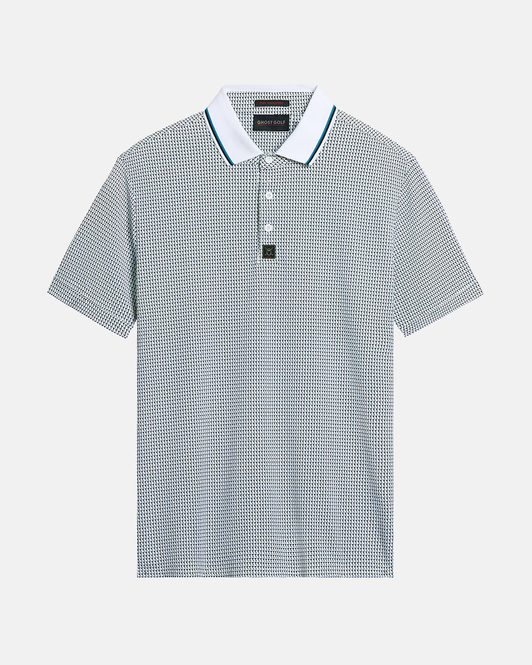 Front Product Shot of White Qualifier Flag Polo #color_white
