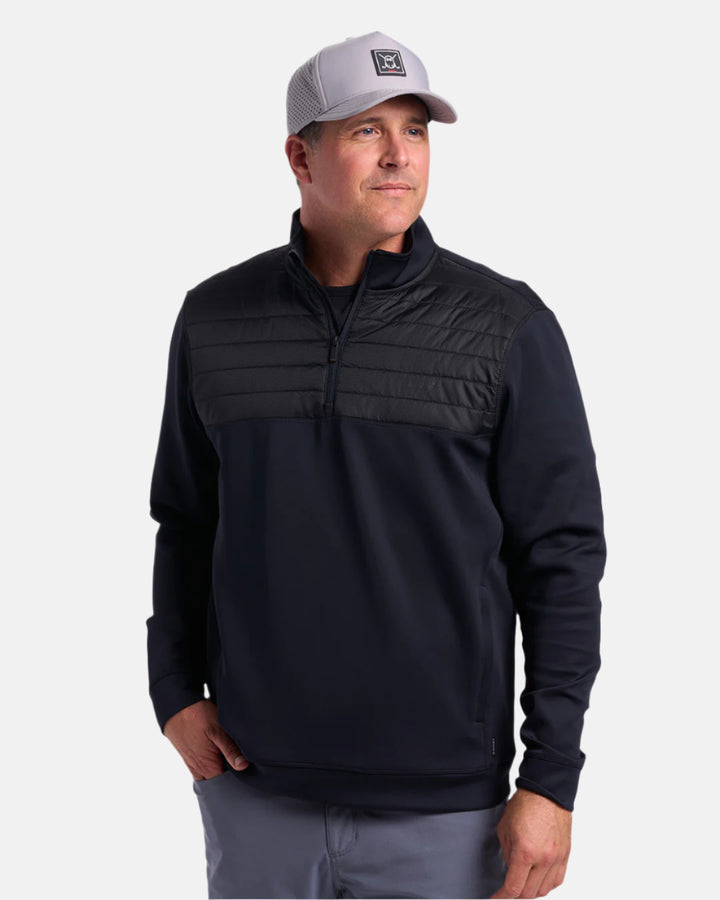 Mens Quarter Zip Black#color_black