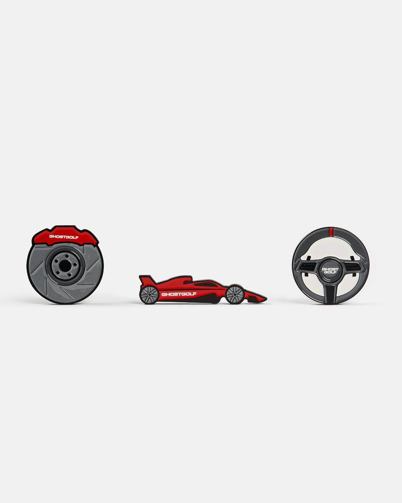 RACING CAR SERIES BALL MARKERS 3 PACK
