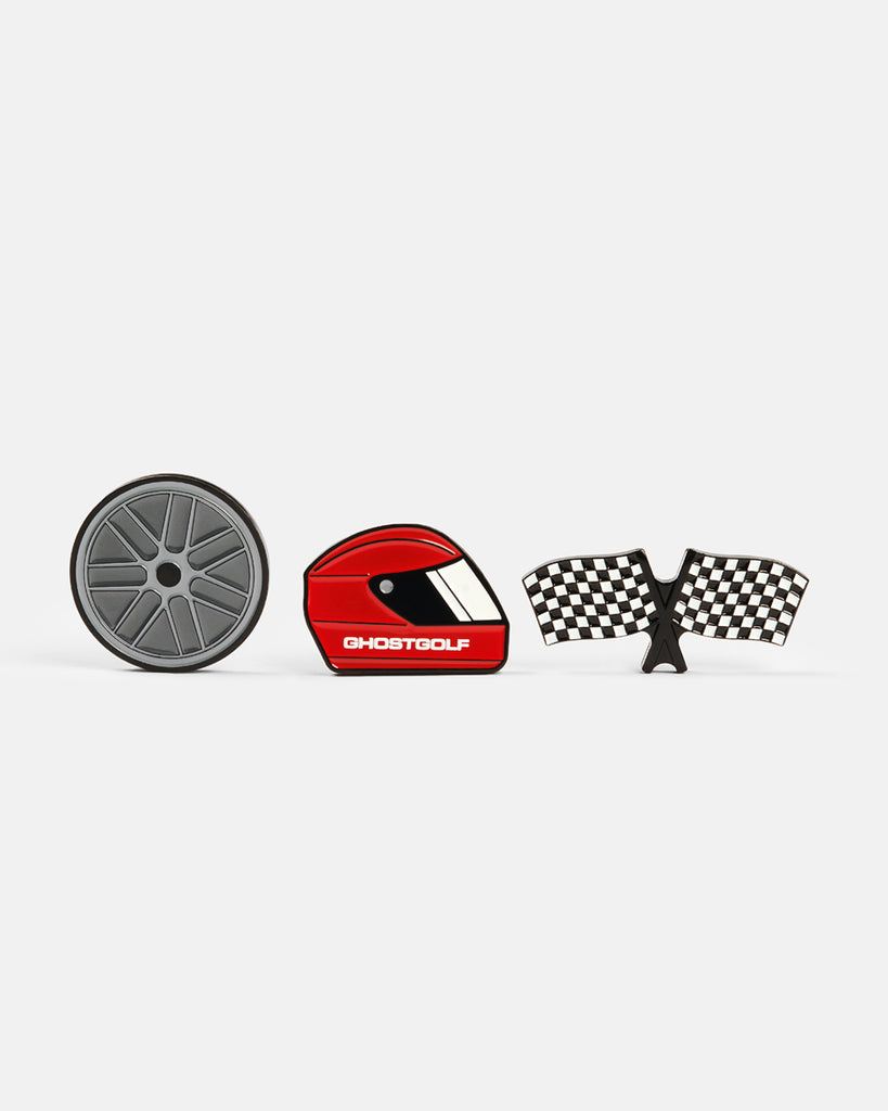 RACING FLAG SERIES BALL MARKERS 3 PACK
